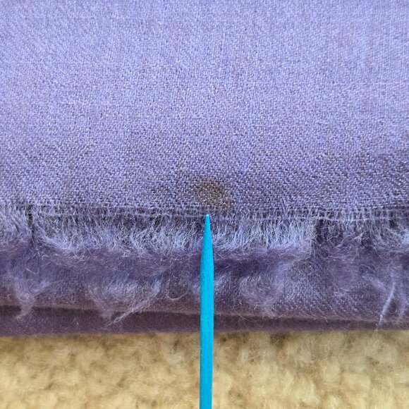 Huge Cashmere Lightweight Woven Wrap Scarf Shawl Periwinkle Blue - Picture 9 of 10